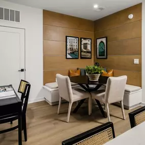 Flex spaces, perfect for a causal dining area