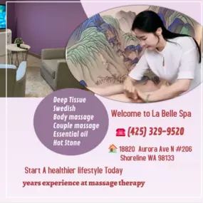 Massage techniques are commonly applied with hands, fingers, 
elbows, knees, forearms, feet, or a device. 
The purpose of massage is generally for the treatment of 
body stress or pain.