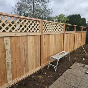 Fence Building Process Shot