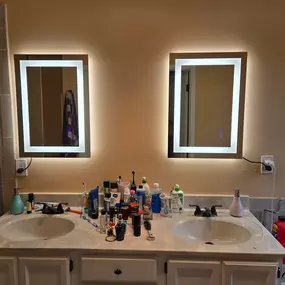 Bathroom Mirror Installation