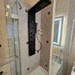 Shower System Installation in Shower Renovation