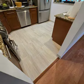 Tile Floor Installation In Kitchen Remodeling