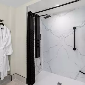 Mobility Accessible Bathroom with Roll-In-Shower