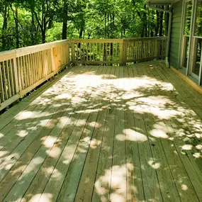 new deck using pressure treated lumber