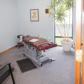 Private Chiropractic Treatment Room at Carey Chiropractic Bobcat Physical Therapy building in Athens OH