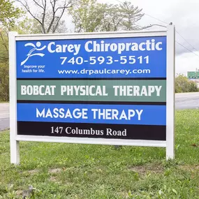 Sign of Carey Chiropractic Bobcat Physical Therapy in Athens OH