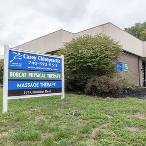 Exterior of  Carey Chiropractic Bobcat Physical Therapy building in Athens OH