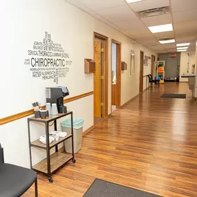 Hallway of Carey Chiropractic Bobcat Physical Therapy in Athens OH