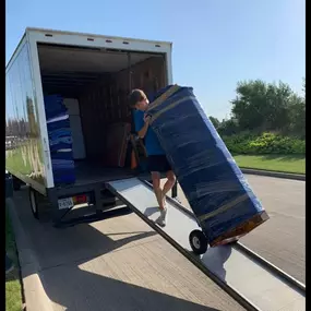 Loading up the moving truck in one of our recent moves completed by AZ Student Movers in Scottsdale, AZ.