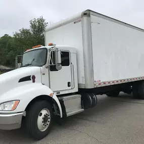 Moving truck on its way to complete a move in Scottsdale, AZ by AZ Student Movers.