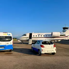 Repatriierung, easyCab medical auf dem Flughafen