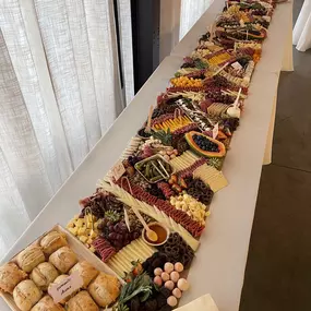 The two most popular options for large events are Grazing Tables and Charcuterie Cups. For pricing and availability on parties serving more than 20 people, please contact Board & Co. directly.