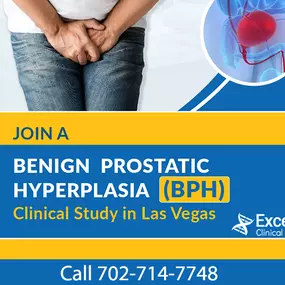 Join a benign prostatic hyperplasia (BPH) clinical research study in Las Vegas for access to the latest advanced medication. Space is limited. Call now.
#BenignProstaticHyperplasia #BPH #ClinicalStudy #LasVegas