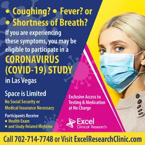 This professional clinical study, conducted by Excel Clinical Research, is a short-term trial in which you will intake a promising new medication seeking FDA approval. Depending on the study you join, this medication’s use is intended to effectively treat your medical condition.