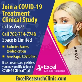 Join a COVID-19 treatment clinical study in Las Vegas. Get a free rapid COVID-19 test and exclusive access to medication. Space is limited. Call now 702-714-7748
#COVID19 #LasVegas #RapidTest