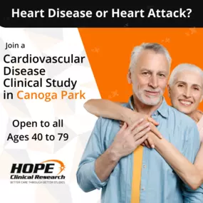 Join a Cardiovascular Disease Clinical Trial in Canoga Park today and get on the path to a healthier life. Receive free study-related medication. Reimbursement for Time & Travel. Space is limited.
#ClinicalTrial #CardiovascularDisease #CanogaPark