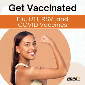 We are now offering vaccines at our West Hills site for the Flu, UTI, RSV, and COVID . You will receive a no-cost medical exam and access to the latest vaccines available. Space is limited.
#FLU #RSV #COVID #Vaccine #UTI #ClinicalResearchTrial