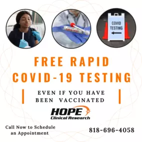 Coughing, fever, out of breath?  Get FREE COVID-19 testing in Canoga Park or Woodland Hills. #Covid-19 #RapidTesting #CovidTesting