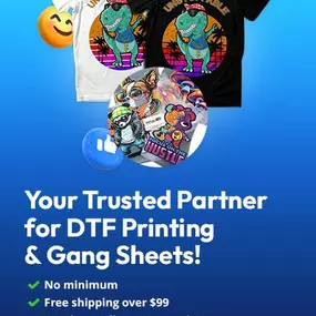 Your Trusted Partner for DTF Printing and Gang Sheet