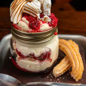Strawberries & Cream Jam Jar Cheesecake