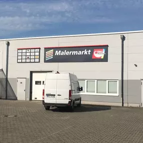 Standortbild MEGA eG Wesel, Unternehmensbereich MEG Rhein-Ruhr, Großhandel für Maler, Bodenleger und Stuckateure