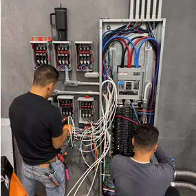 Comprehensive control panel wiring for commercial and industrial electrical systems. Our skilled electricians ensure seamless operations and minimal downtime.