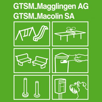 Logo from GTSM Magglingen AG - Spieplatzgeräte & Parkmobiliar