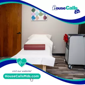 House Call MD's Wound Care room at headquarters offices in Maitland Florida