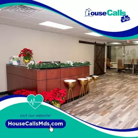 House Call MD's  wound care offices reception at headquarters offices in Maitland Florida