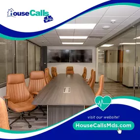 House Call MD's  wound care conference room at headquarters offices in Maitland Florida