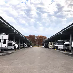 Covered vehicle parking off Highway 12