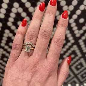 This beauty found its forever home. In the market for and engagement ring or an upgrade? Come see us .