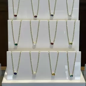 Beautiful Cailin necklaces just in. Maybe your birthstone or just a color you love. And only $60. As always, complimentary gift wrap.
Come see us!