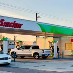 Sinclair Gas Station fueling island