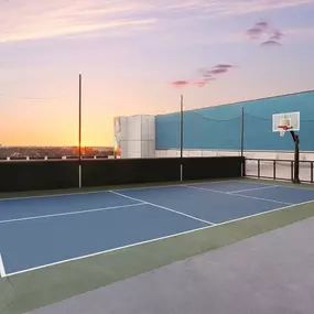 Rooftop Basketball Court