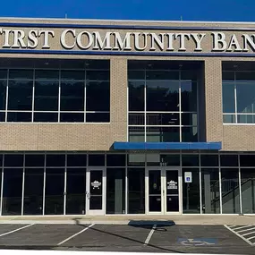 First Community Bank in Greensboro Village street view.