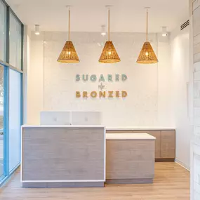 SUGARED + BRONZED Montrose Reception Desk