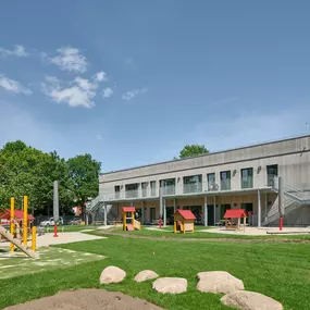 Fröbel-Kindergarten Vinzenzstraße in Hannover, Außenaufnahme © 2024  Fotograf: Olaf Mahlstedt für Fröbel e.V. Alle Rechte vorbehalten