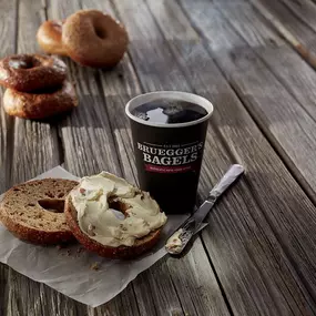 Bagel w/ Cream Cheese + Coffee