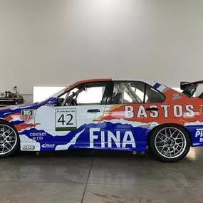 BMW race car in for vinyl wrap!