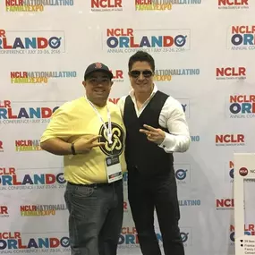 Salsa Superstar, Rey Ruiz, at the Business & Consumer Expo as an Ambassador for The Hispanic Chamber of Commerce of Metro Orlando