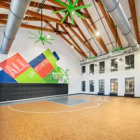 Indoor Basketball with Open Air Garage