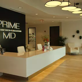 Prime MD Aesthetics and Wellness, front reception.