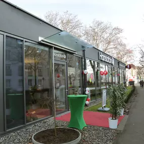 Hansaton Hörkompetenz-Zentrum Eggenberger Allee 52, Graz von links kommend