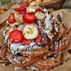 Churrito Loco- churro funnerl cake