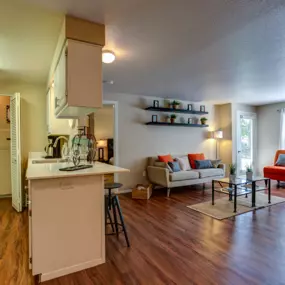 Living room at Dawson Creek