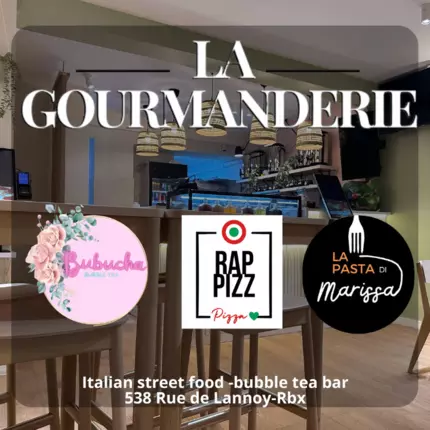 Logo od La gourmanderie ( Rapizz pizza - pasta Di Marissa - Bubucha Bubble tea )