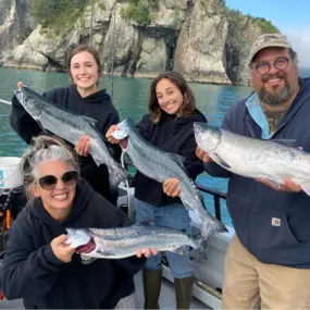 another successful Alaskan salmon fishing charter!