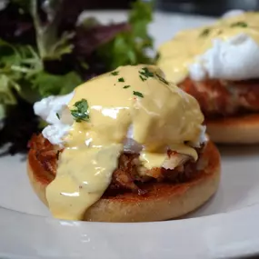 Crab Cake Benedict (Brunch Menu)