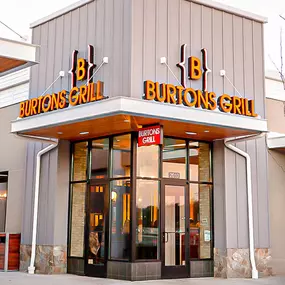 Exterior view of Burtons Grill in Charlottesville, VA.